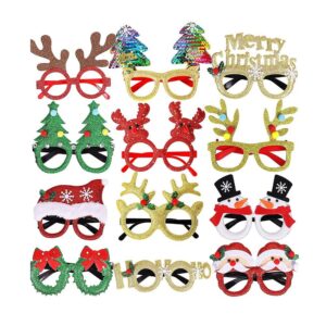 Glitter Party Glasses Frames for Christmas
